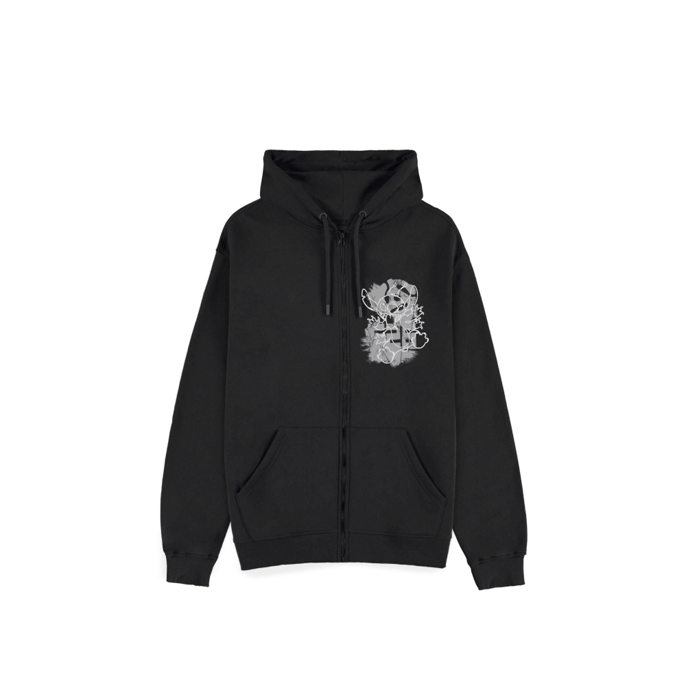 Disney Lilo & Stitch - Metal Graphic Vest met capuchon - Zwart